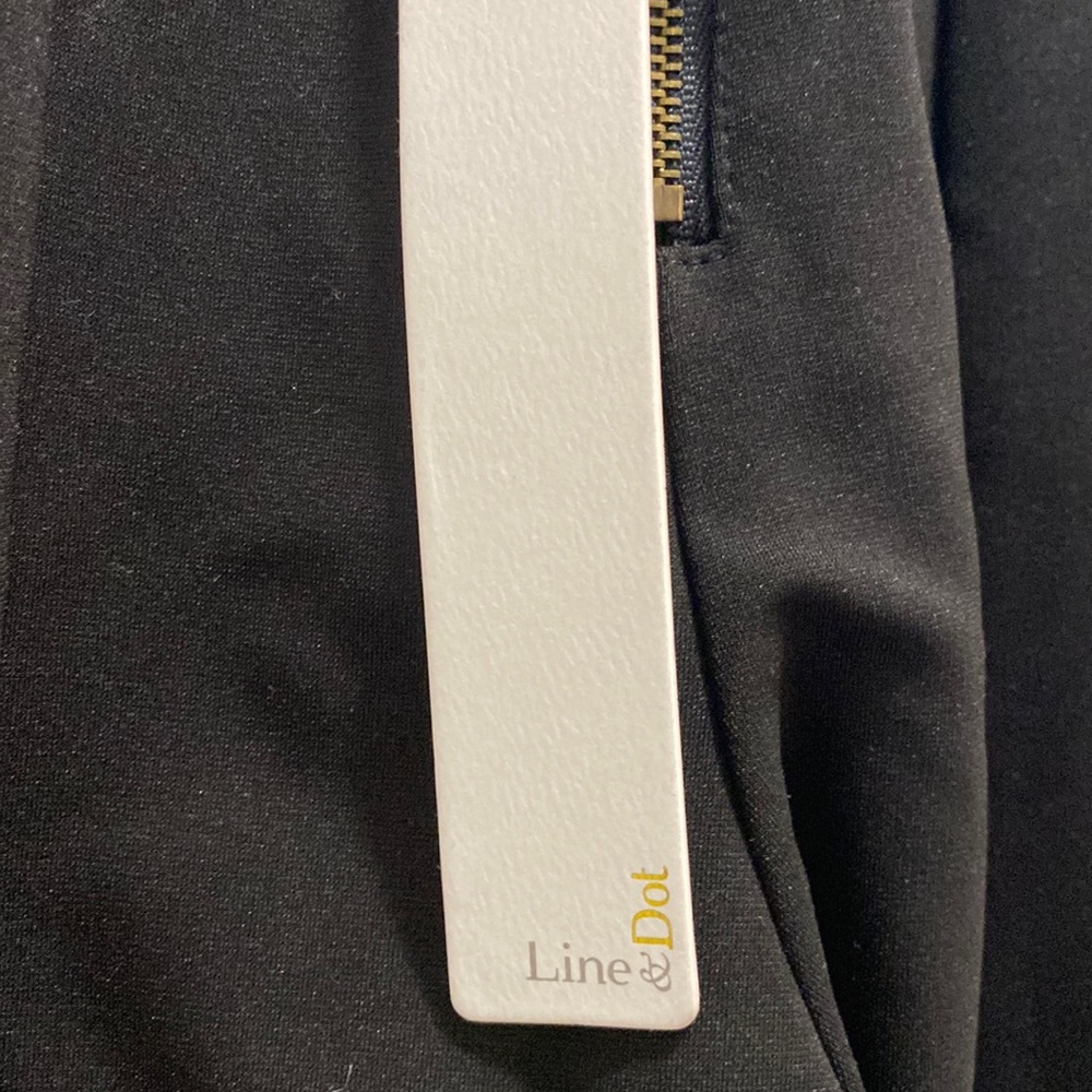 Line and Dot Black Pants Medium